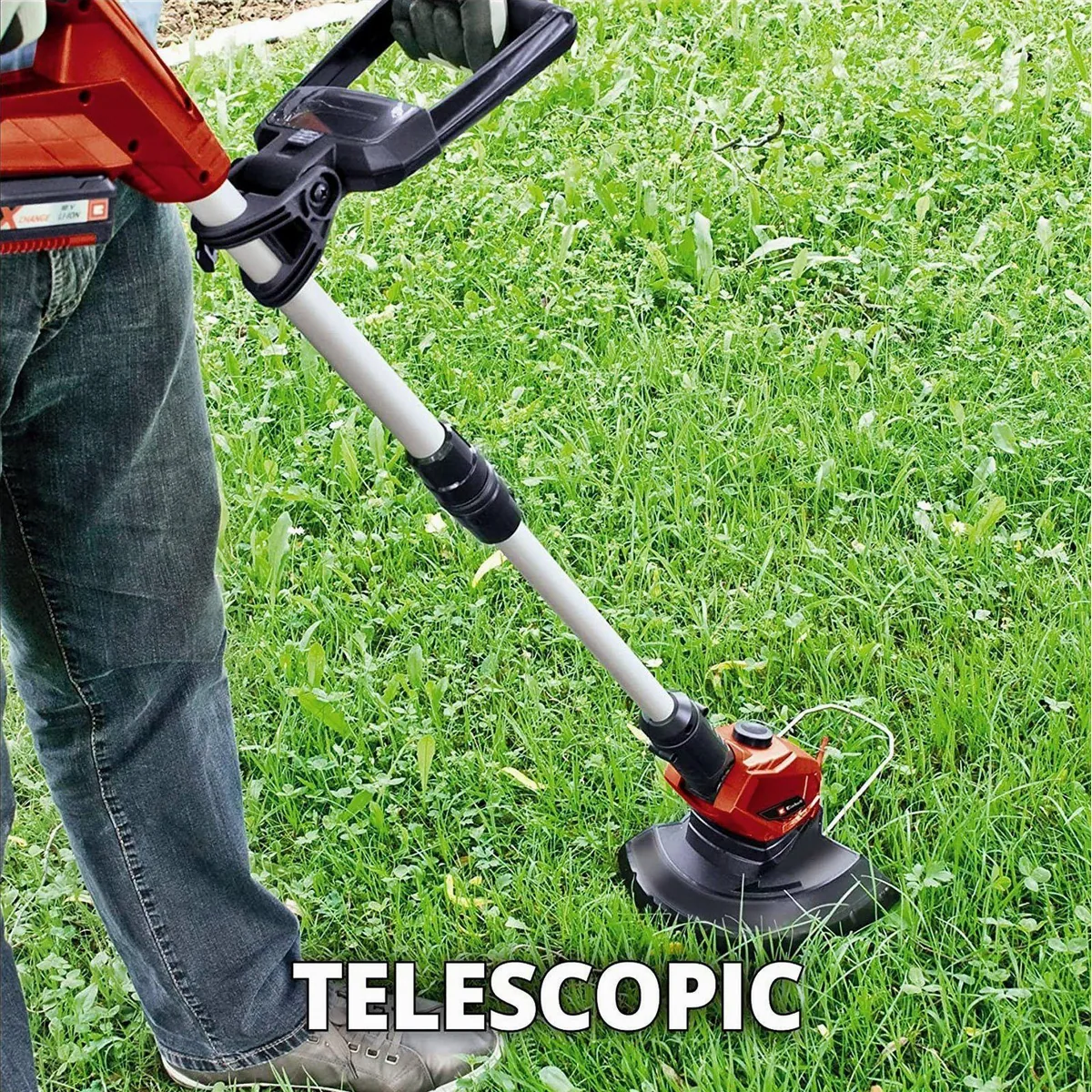 Einhell GE-CT 18 Li-Solo Akku-Rasentrimmer, teleskopierbar, inkl. Starterkit 2,0 Ah 3