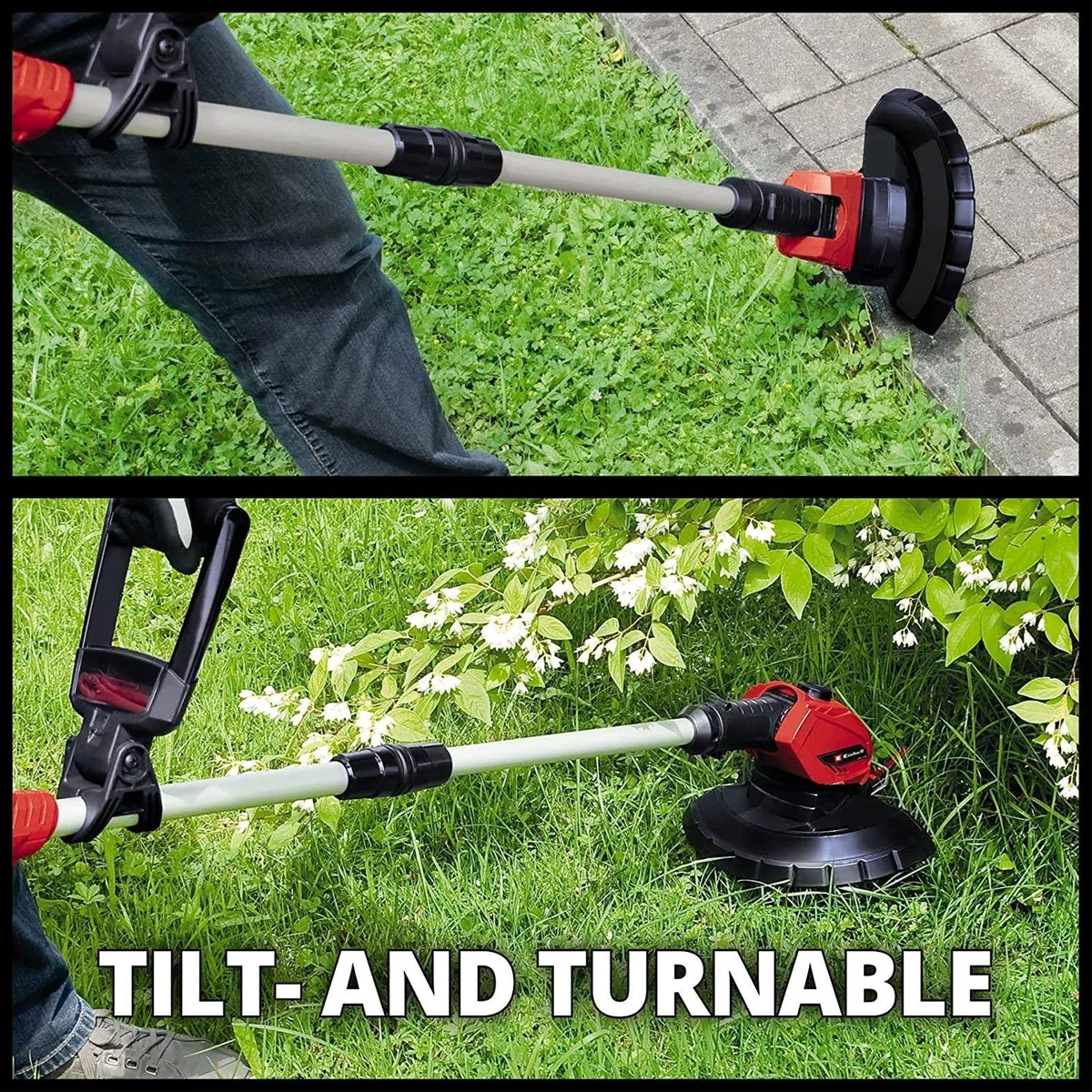 Einhell GE-CT 18 Li-Solo Akku-Rasentrimmer, teleskopierbar, inkl. Starterkit 2,0 Ah 5