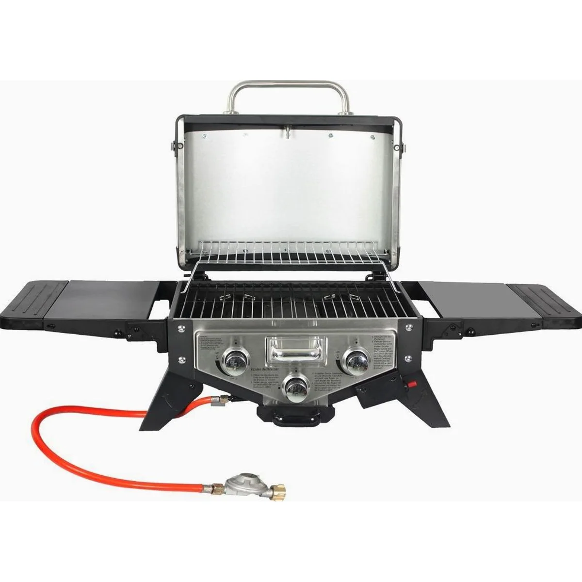 El Fuego Medison Tischgasgrill, kompakt, mit Aromabox und zwei Brennern 2