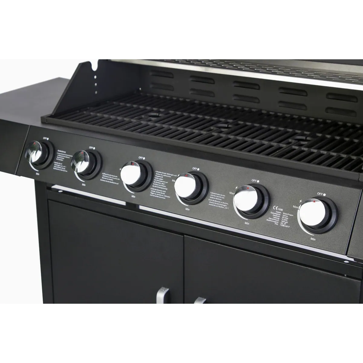 El Fuego San Angelo 6+1 Gasgrill, große Grillfläche, Seitenbrenner, einfache Handhabung 5