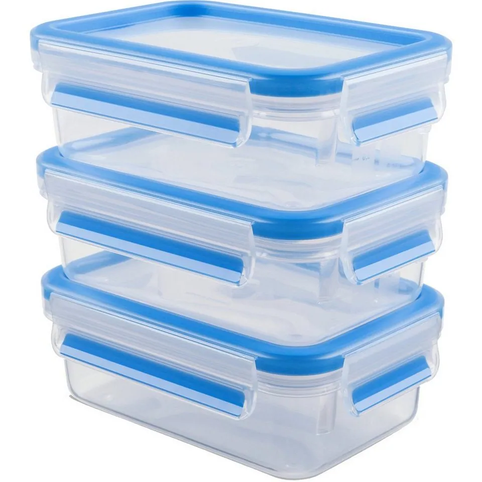 Emsa CLIP & CLOSE Lunchbox, 0,55 Liter, auslaufsicher, stapelbar, mikrowellengeeignet