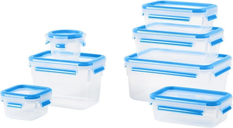Emsa Frischhaltedose N10316 Clip & Close, 14-teilig, 100% dicht & hygienisch