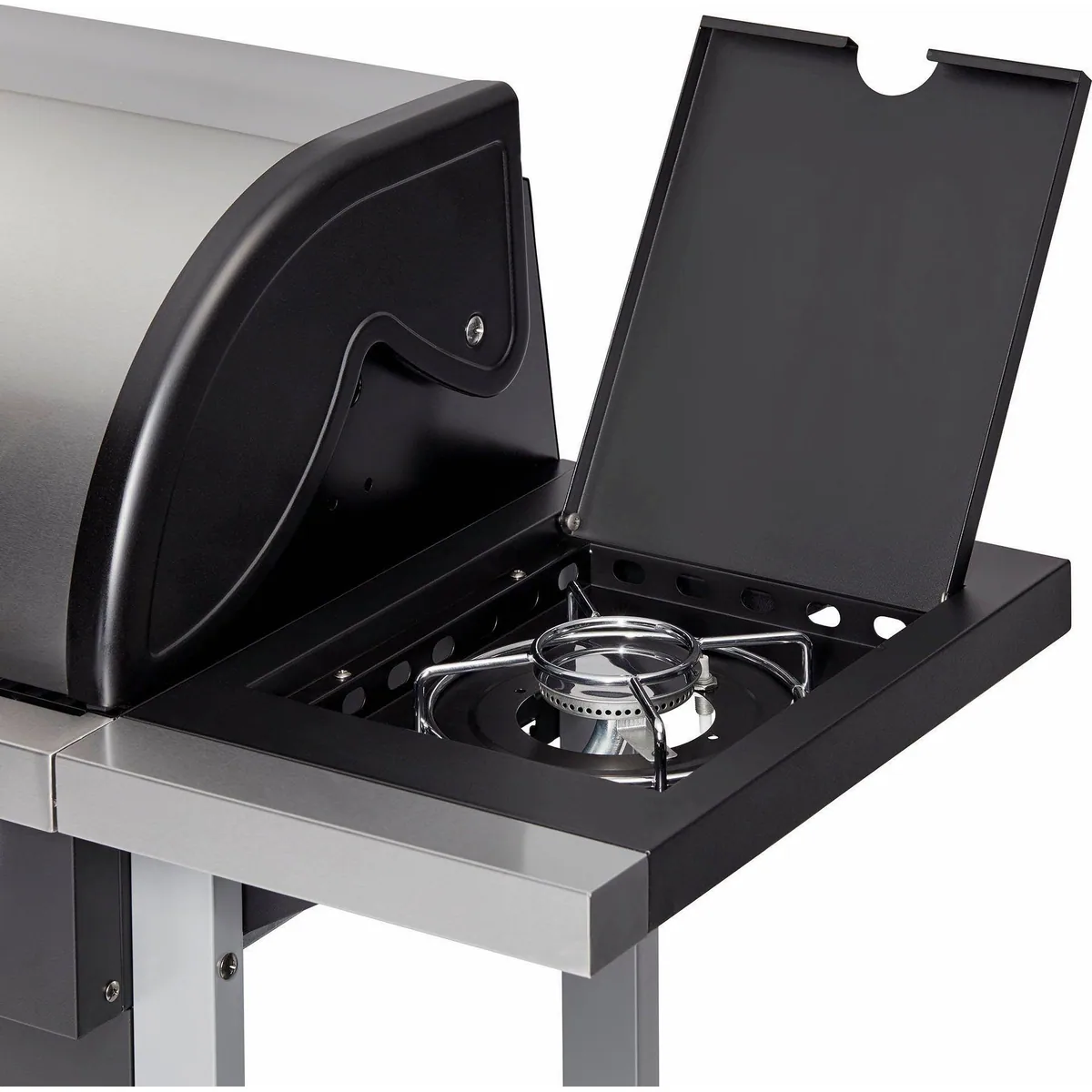 Enders Chicago 4 K Gasgrill, 4 Brenner, Edelstahl-Grillfläche, integrierter Seitenkocher 4