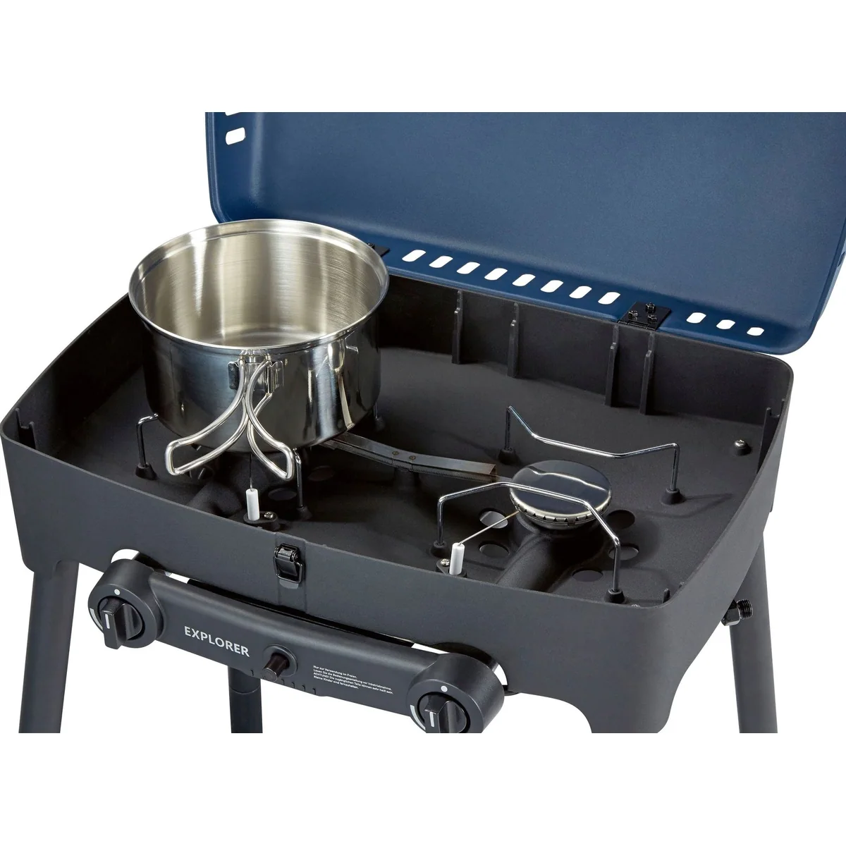 Enders Gasgrill Explorer Next Caravan, 2 Edelstahlbrenner, kompakte Bauweise 5