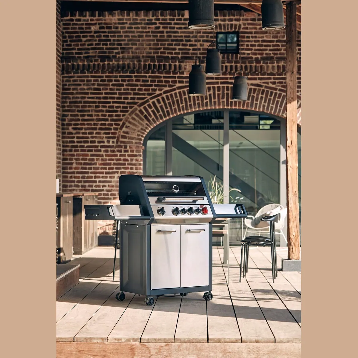Enders Gasgrill Monroe Pro 4 SIK Turbo, 4 Edelstahlbrenner, Infrarot-Backburner, einfache Reinigung 2