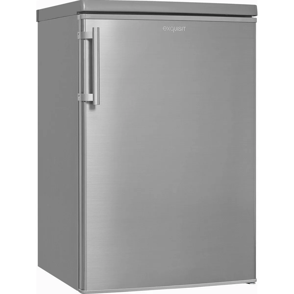 exquisit KS16-V-H-040E inoxlook Kühlschrank, 85,5 cm hoch, 55 cm breit, LED-Beleuchtung 2