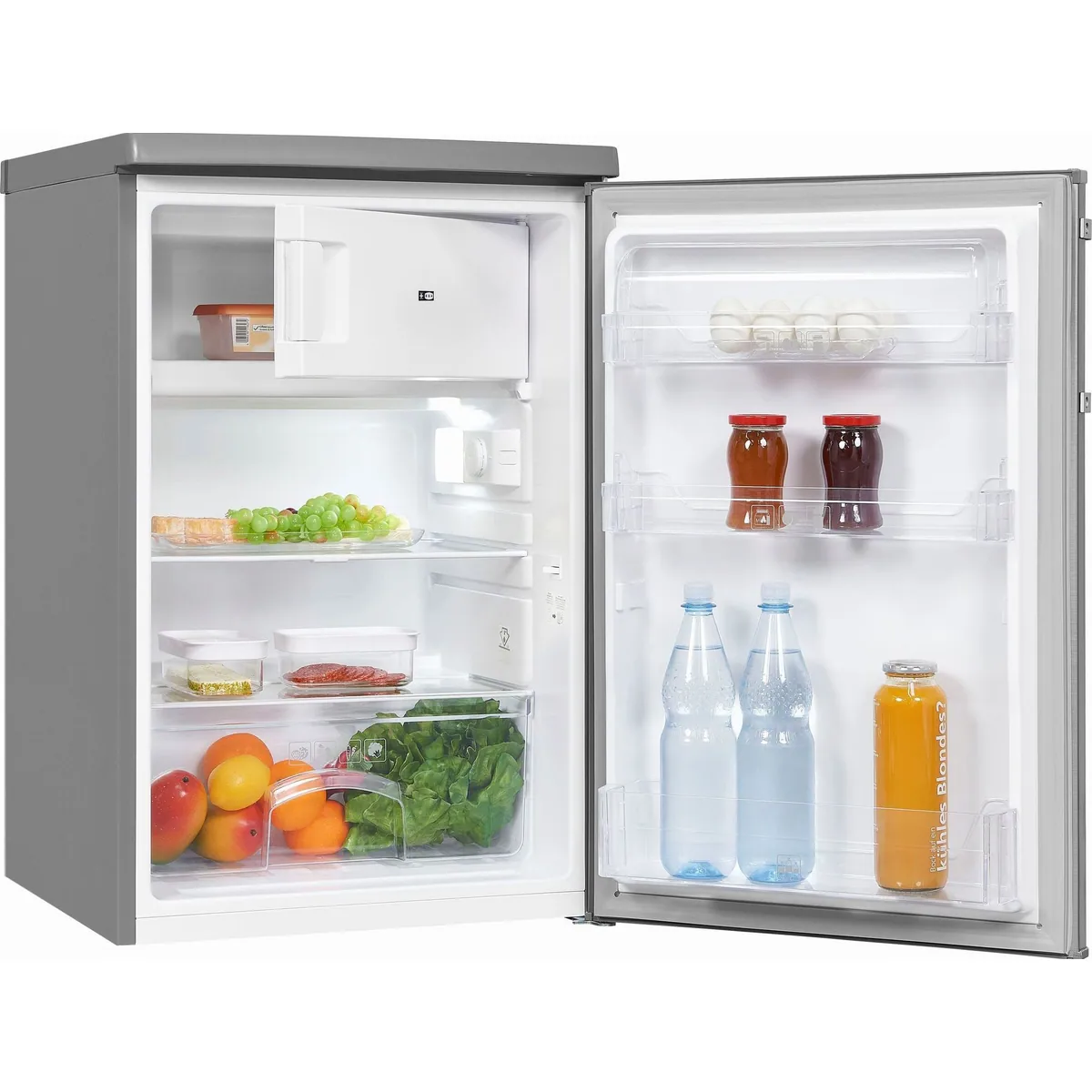 exquisit KS16-4-HE-040E Kühlschrank, 95 l Kühlvolumen, 4-Sterne-Gefrierfach, LED-Beleuchtung 3