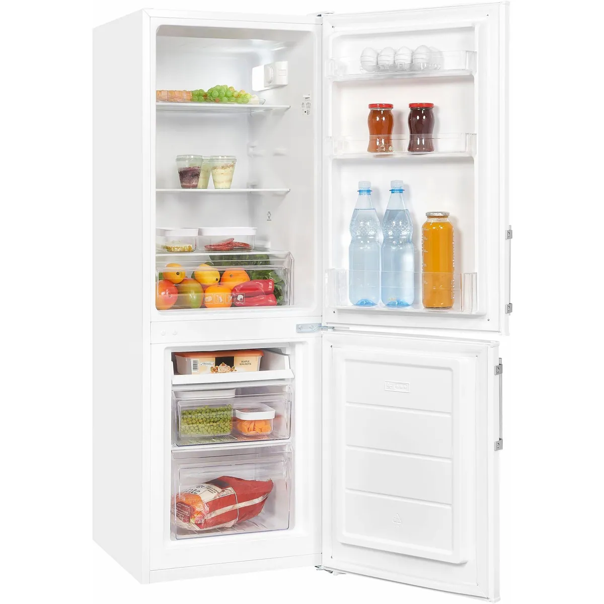 exquisit KGC233-60-HE-040D Kühl-/Gefrierkombination, 142,2 cm hoch, 50 cm breit, LED-Beleuchtung 4