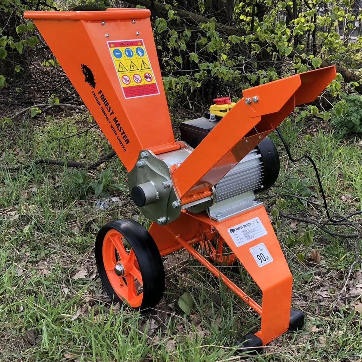 Forest Master FM4DDE Elektro Häcksler, 2800 Watt, 4 PS Direktantrieb, 5 cm max. Astdurchmesser