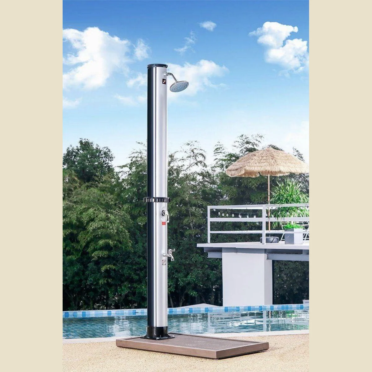 Green Yard Solardusche Spezial, 35 Liter, stromfreie Wassererwärmung 3