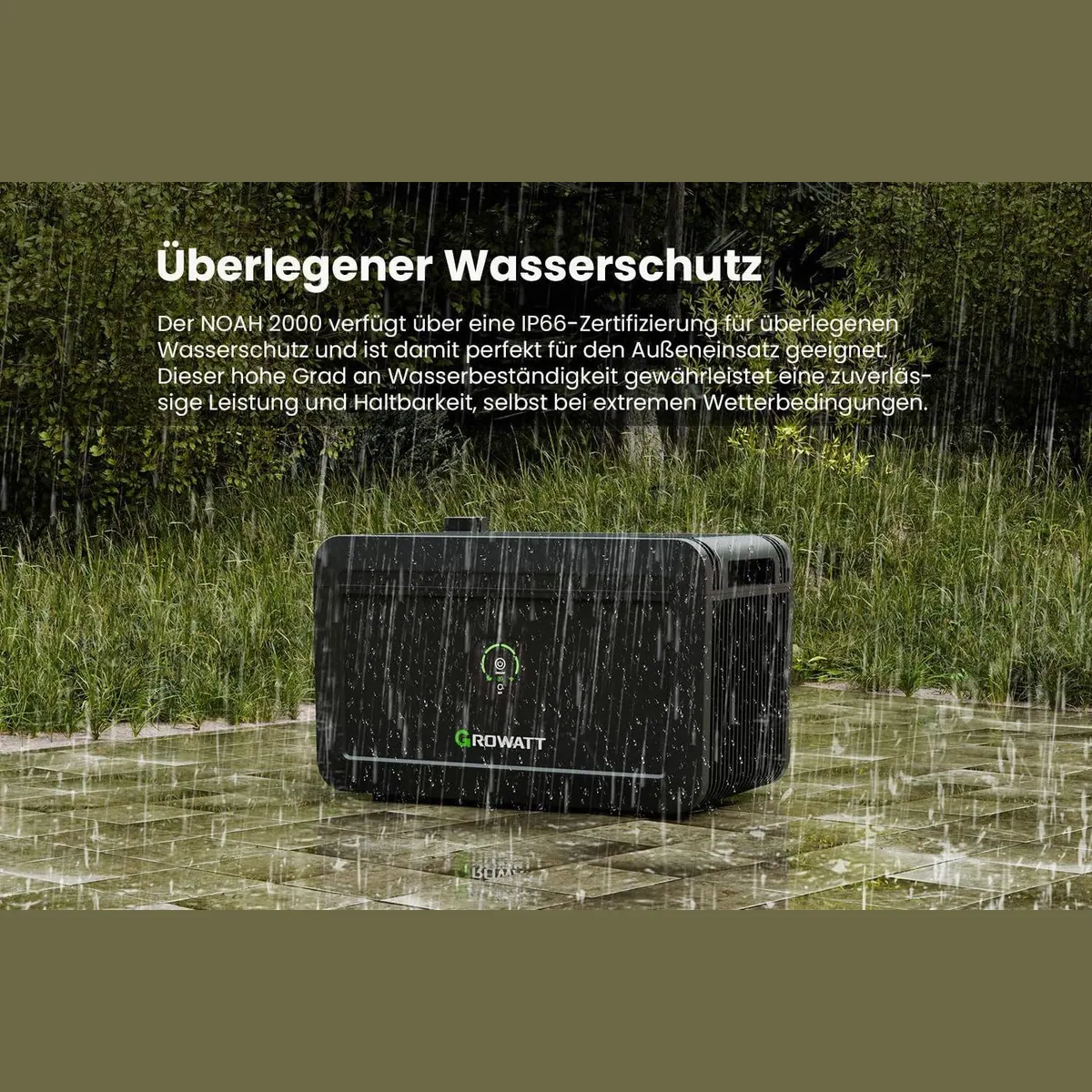 Growatt NOAH 2000 Speicher, 2048Wh, Niedrigtemperaturschutz, Fernüberwachung — max. 8192Wh erweiterbar 3