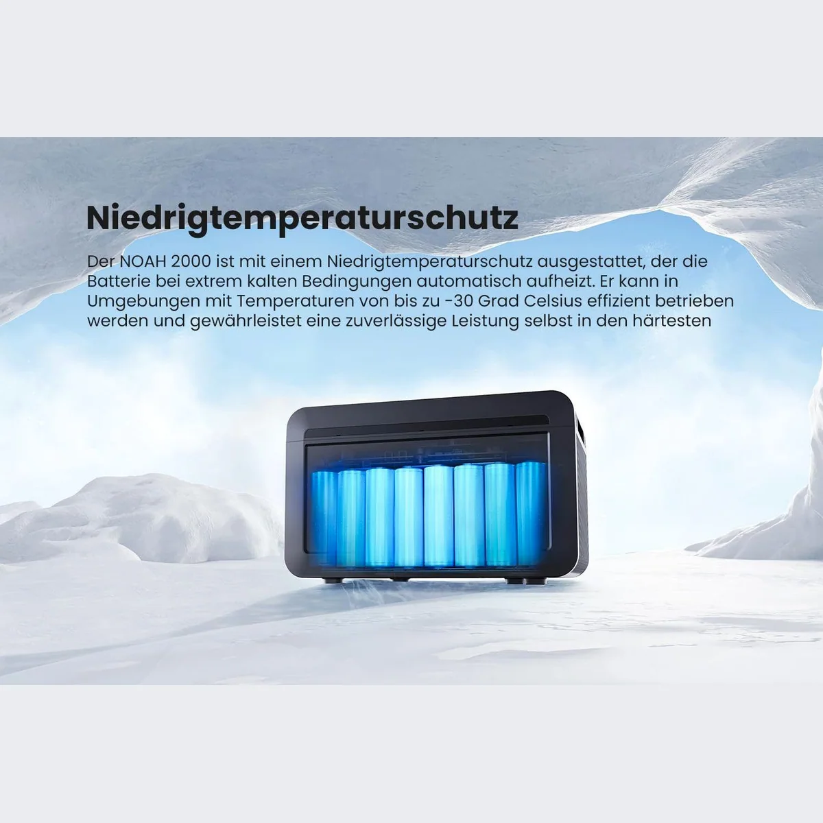 Growatt NOAH 2000 Speicher, 2048Wh, Niedrigtemperaturschutz, Fernüberwachung — max. 8192Wh erweiterbar 5
