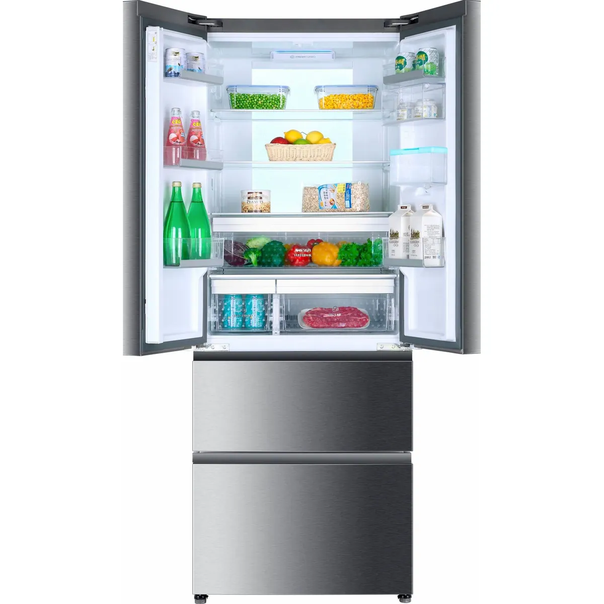 Haier B3FE742CMJW French Door Kühlschrank, No Frost & MultiAirflow — viel Stauraum & frische Lebensmittel 2