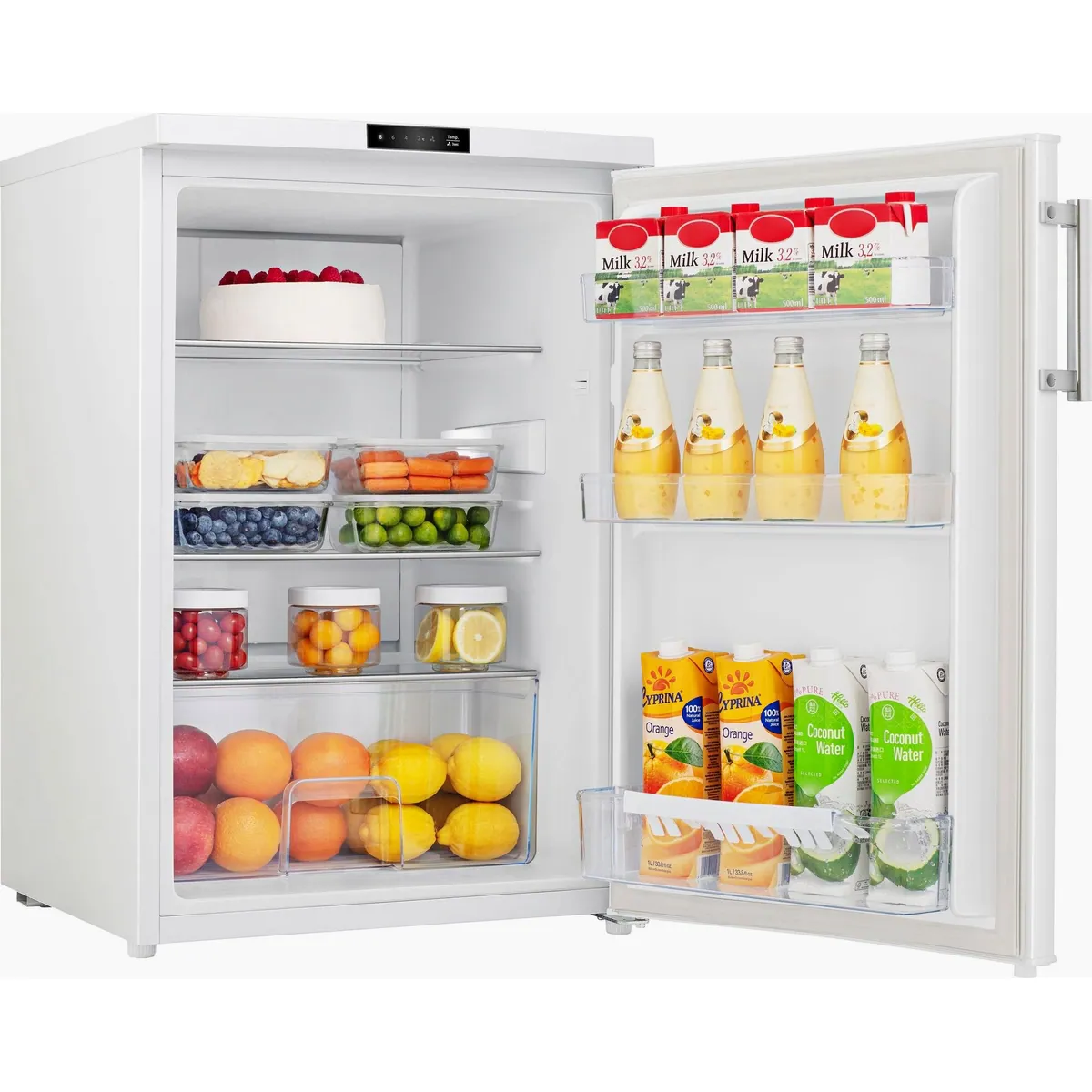 Hanseatic HKS8555DW Kühlschrank, 134 l Kühlvolumen, Superkühlfunktion, Abtauautomatik 3