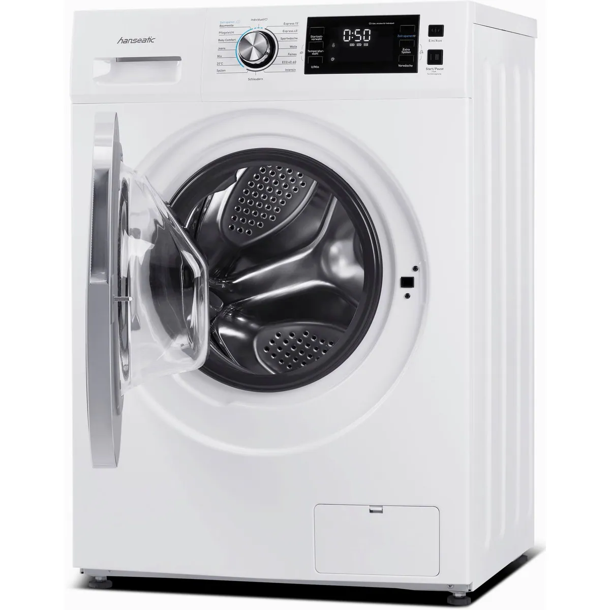 Hanseatic HWMB714C Waschmaschine, 7 kg, 1400 U/min, Nachlegefunktion, Startzeitvorwahl 2