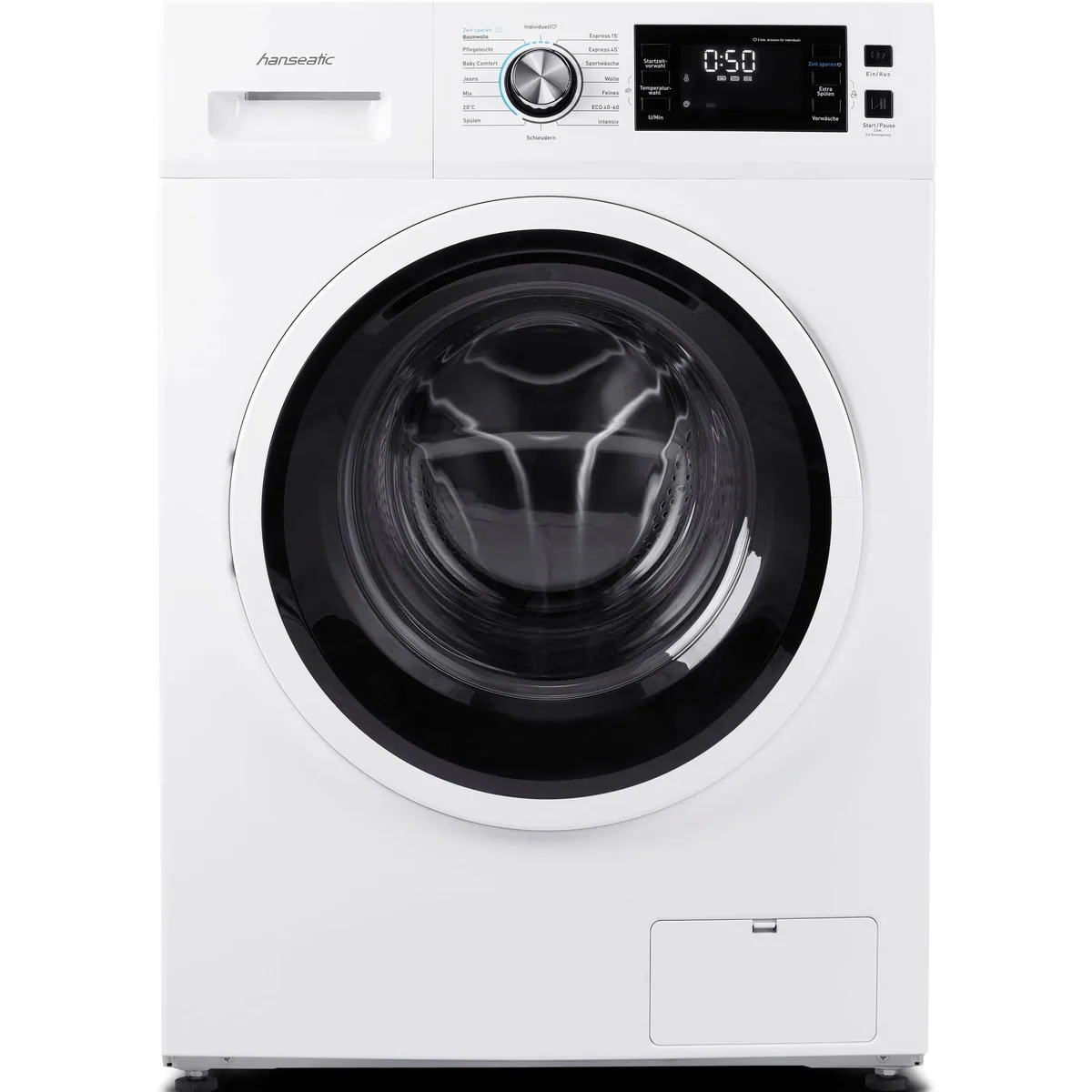 Hanseatic HWMB714C Waschmaschine, 7 kg, 1400 U/min, Nachlegefunktion, Startzeitvorwahl 3