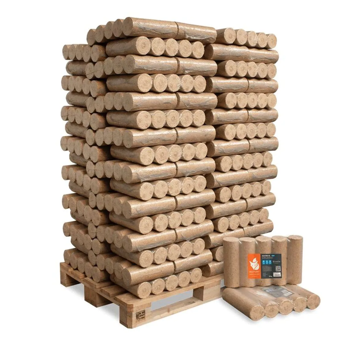 HEIZFUXX Nestro XL Blue Holzbriketts, hoher Heizwert, geringe Aschebildung, praktische Handhabung 2