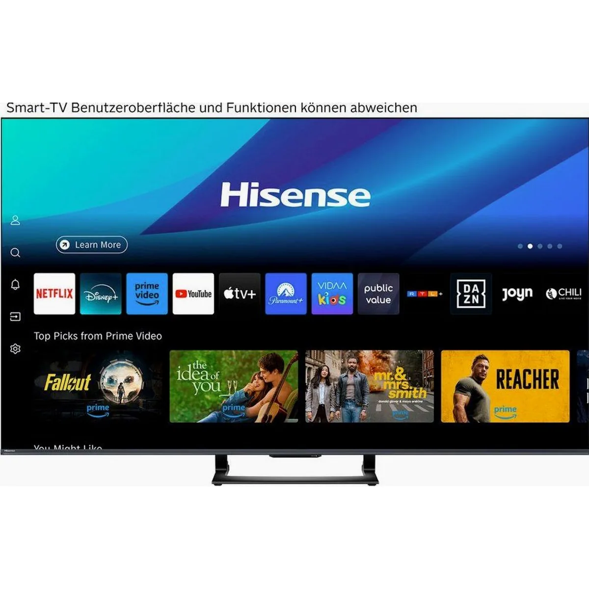 Hisense 75U7Q QLED Mini LED-Fernseher, 4K Ultra HD, 144Hz Game Mode PRO 2