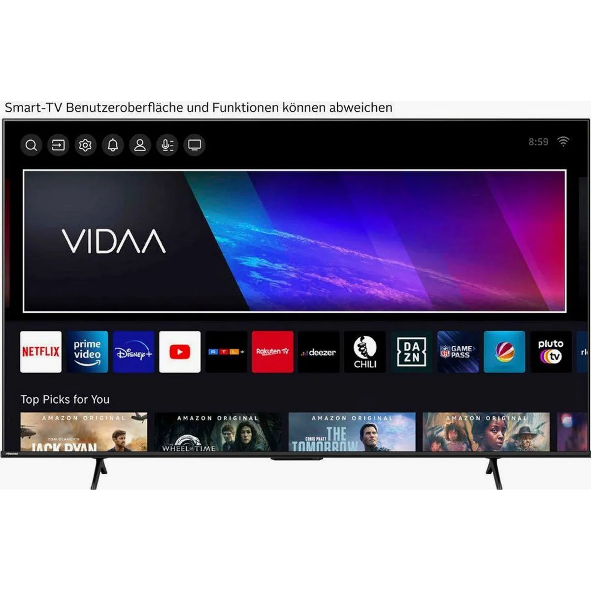 Hisense 100E7Q PRO QLED-Fernseher, 4K Ultra HD, 144Hz Gaming, Dolby Vision IQ 3
