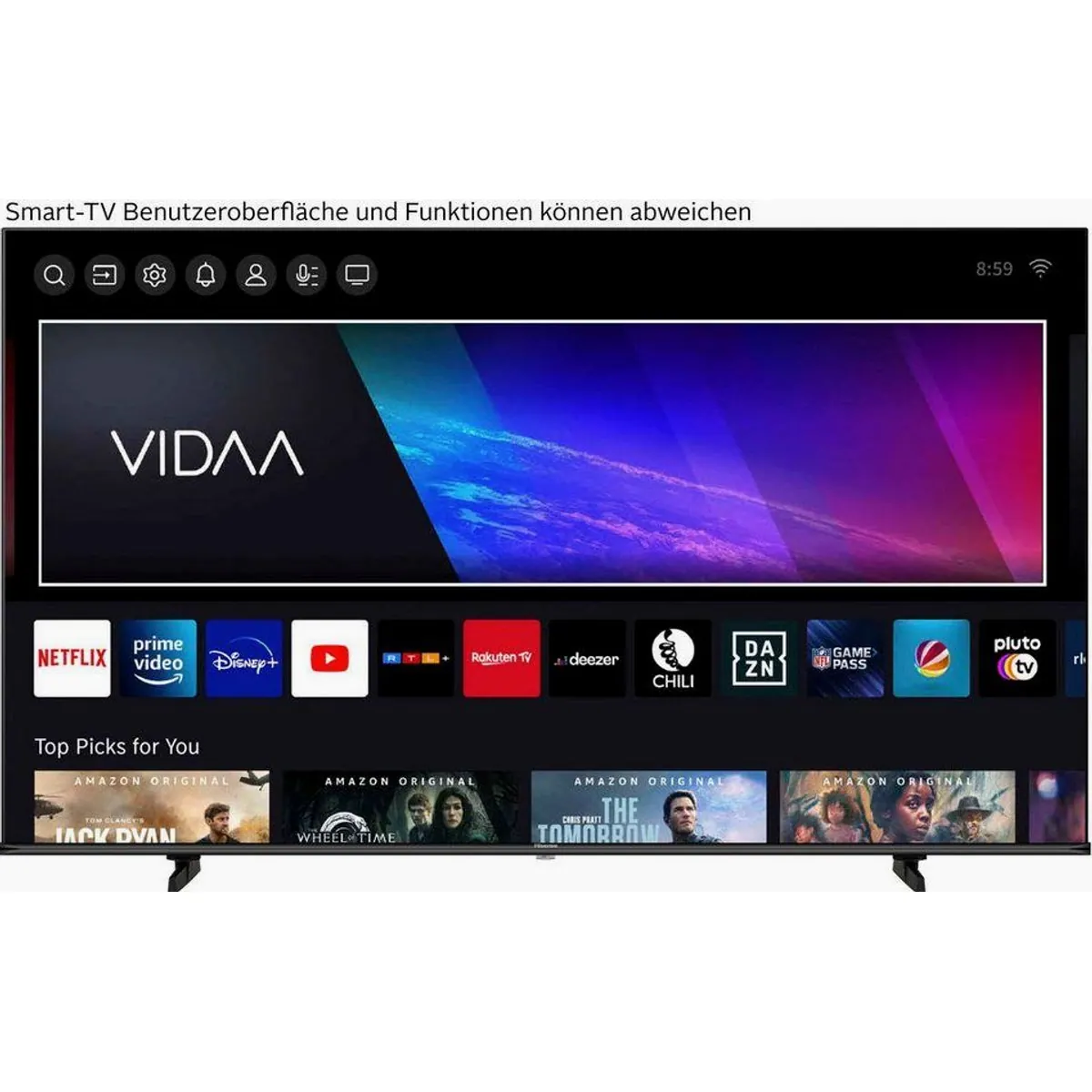 Hisense 85E77Q QLED-Fernseher, 4K UHD, HDR-Unterstützung, Smart-TV-Funktionen 3
