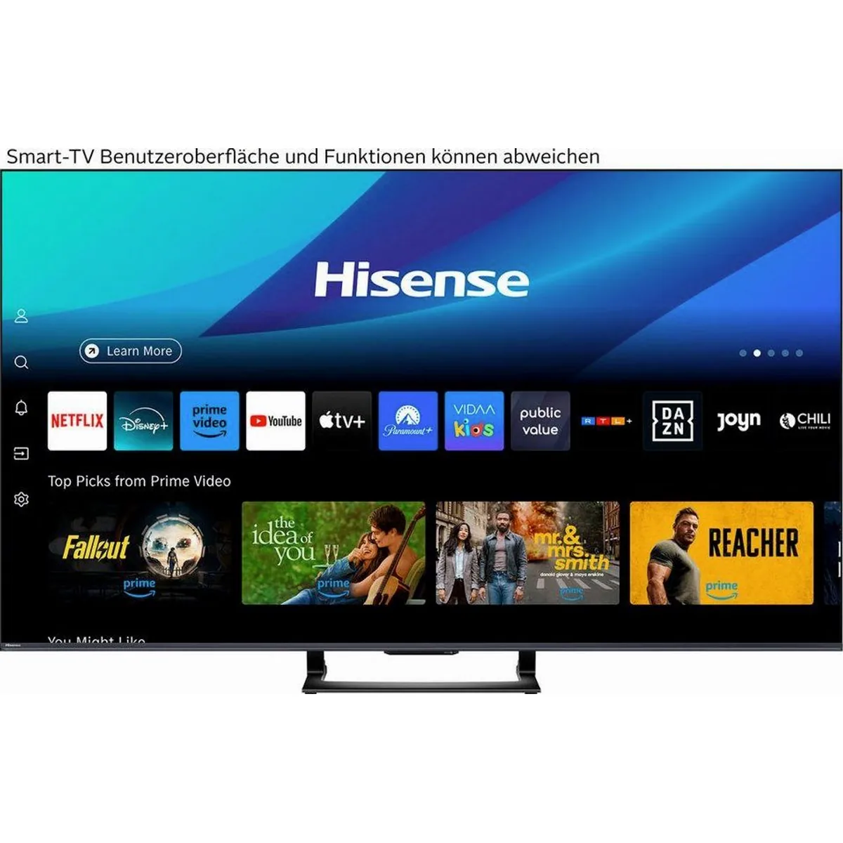 Hisense 65U7Q QLED Mini LED-Fernseher, 4K UHD, Dolby Atmos, Smart-TV 2