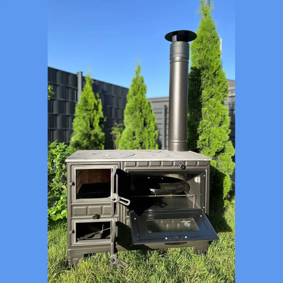 Homeparadise Grillkamin Gartenofen, vielseitig nutzbar, robuste Bauweise, hohe Leistung 2