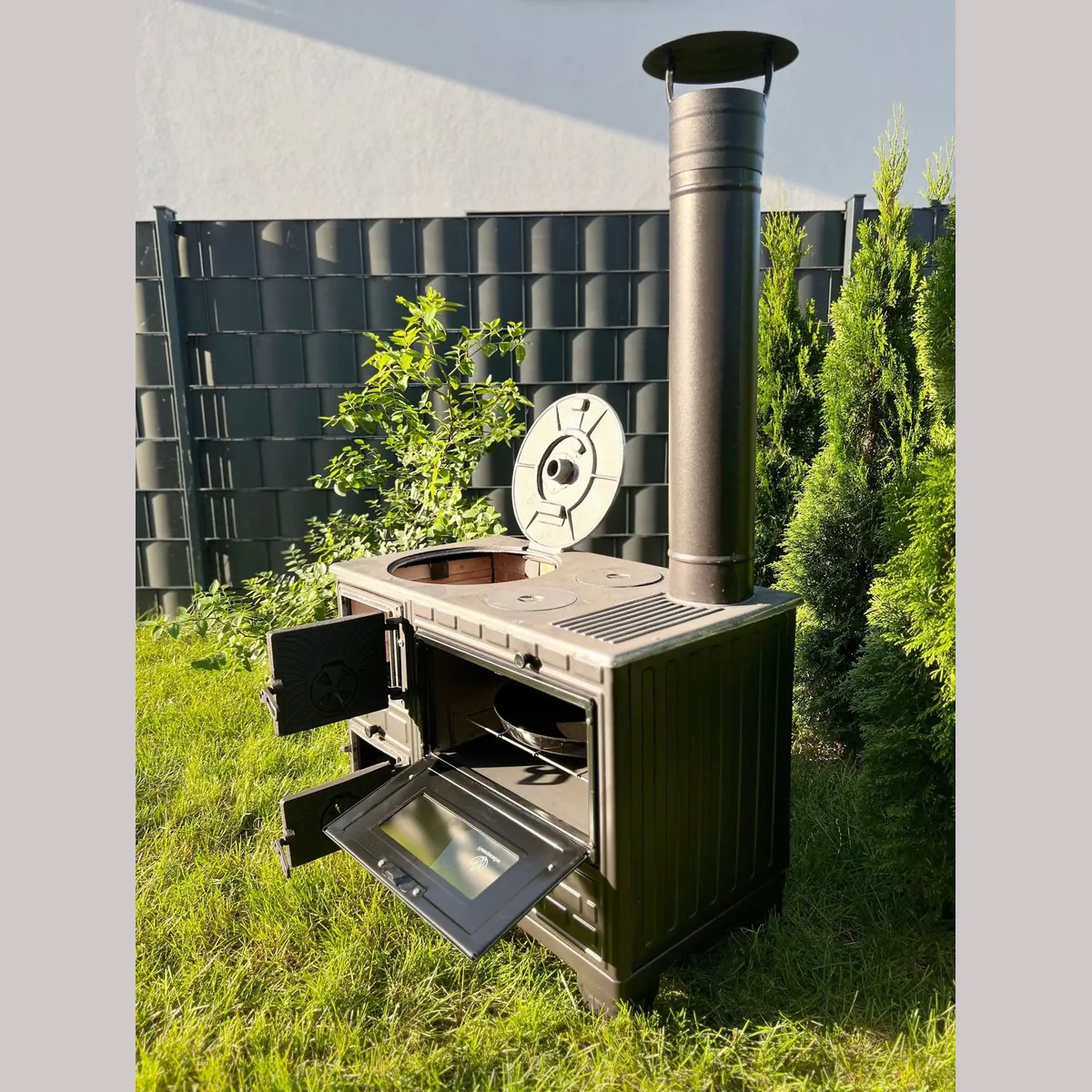 Homeparadise Grillkamin Gartenofen, vielseitig nutzbar, robuste Bauweise, hohe Leistung 4
