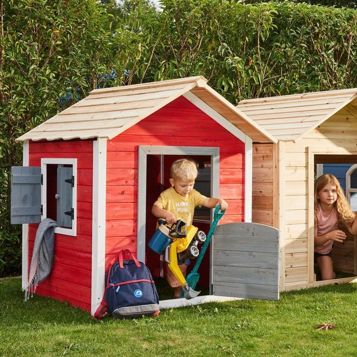 HOME DELUXE Spielhaus Das kleine Schloss, FSC zertifiziertes Holz, farbenfrohes Design 2