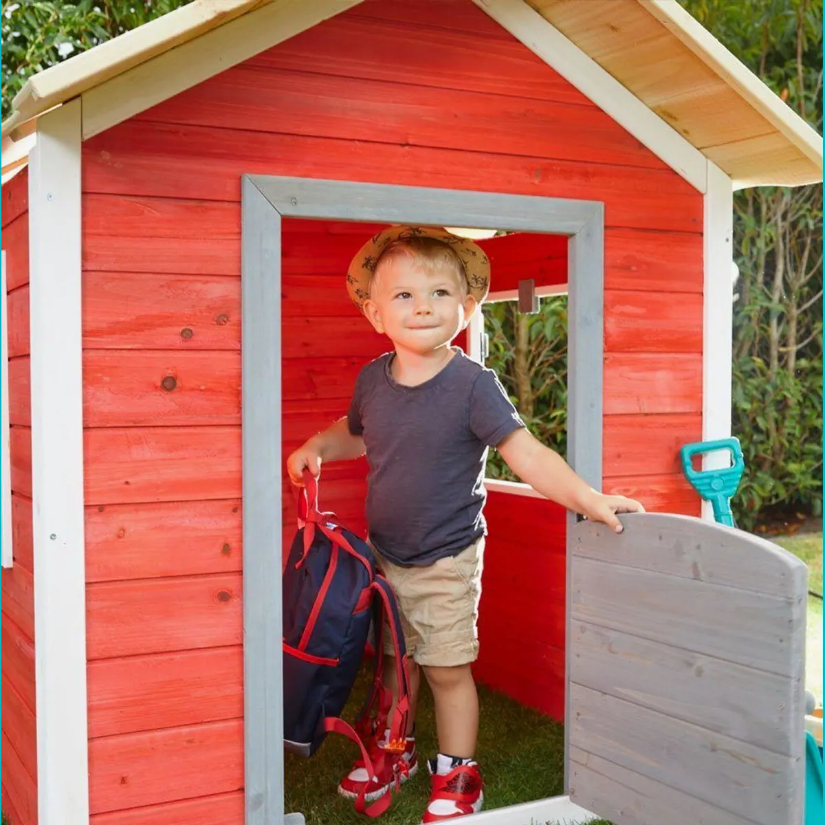 HOME DELUXE Spielhaus Das kleine Schloss, FSC zertifiziertes Holz, farbenfrohes Design 3
