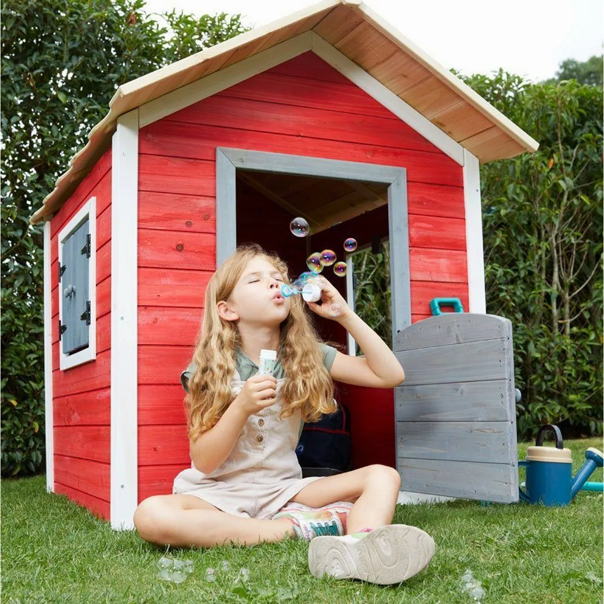 HOME DELUXE Spielhaus Das kleine Schloss, FSC zertifiziertes Holz, farbenfrohes Design 5