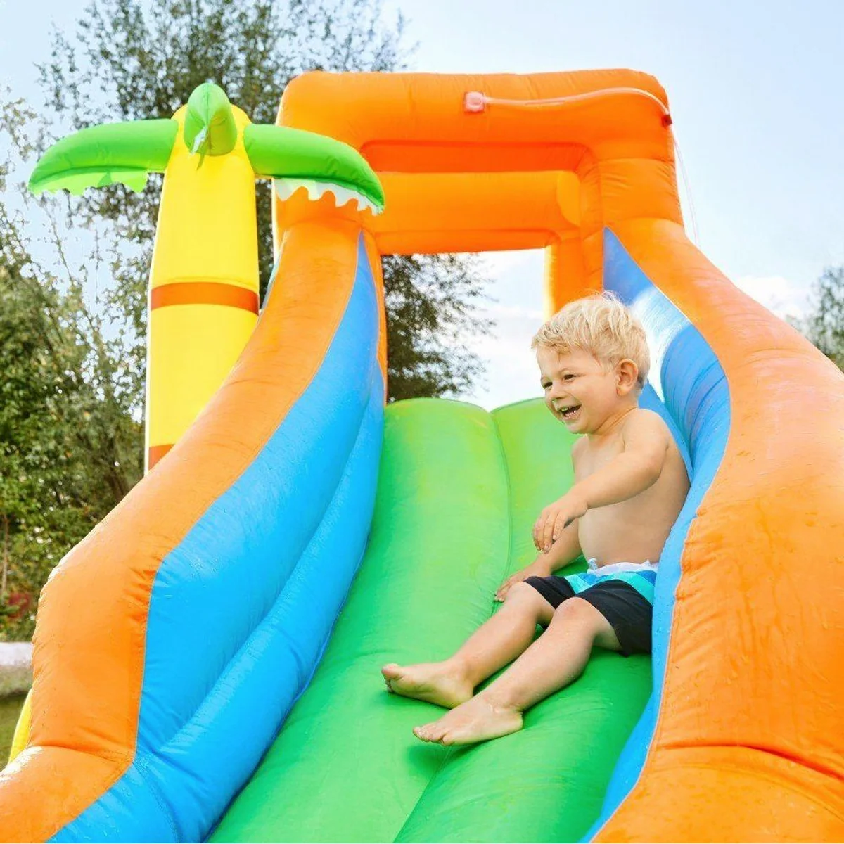 HOME DELUXE Wasserpark VIVI, aufblasbar, mit Rutsche & Planschbecken 2