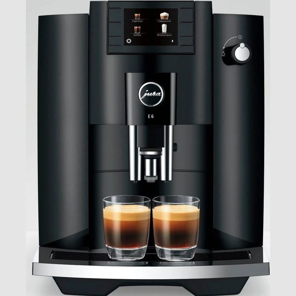 JURA E6 Kaffeevollautomat, einfacher Cappuccino Genuss, präzises Mahlen, intuitives Farbdisplay 4