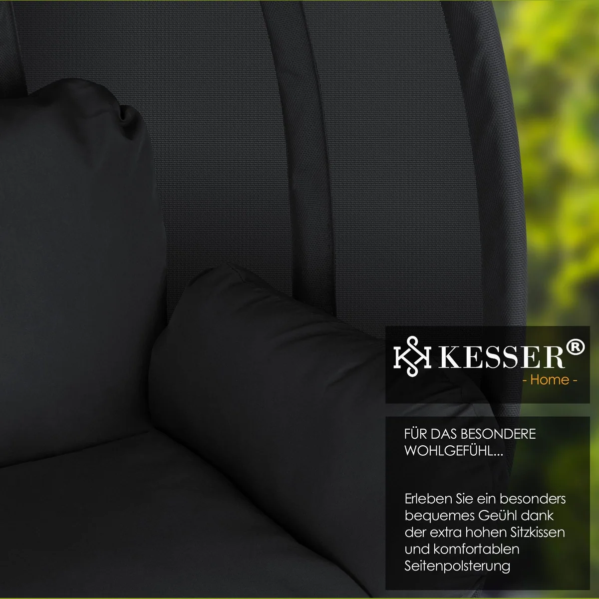 KESSER Hängesessel Luxe, stabiler Standfuß, hohe Belastbarkeit bis 150 kg 3