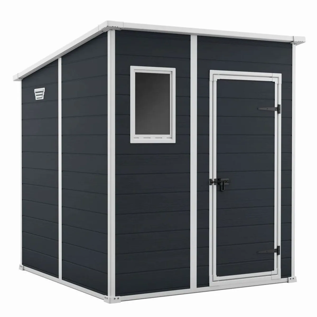 Keter Manor Pent 66 Gartenhaus, witterungsbeständig, einfach zu montieren, modernes Design 2