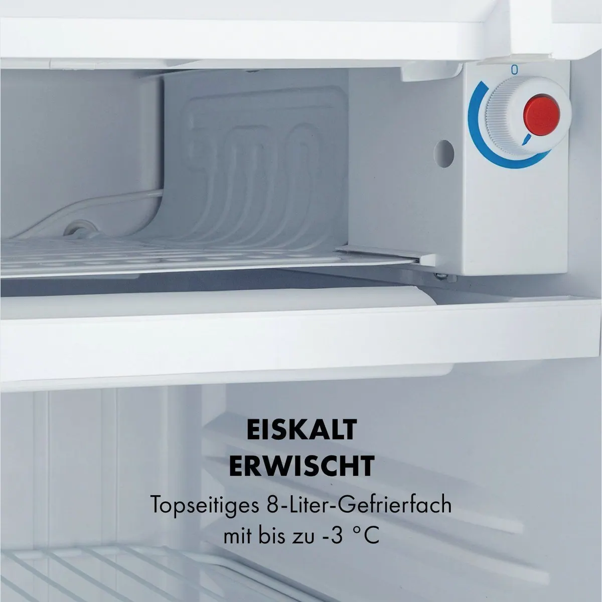 Klarstein Yummy Getränkekühlschrank, kompakt & vielseitig — 90 l Volumen, Neo-Retro-Design, 8 l Gefrierfach 4