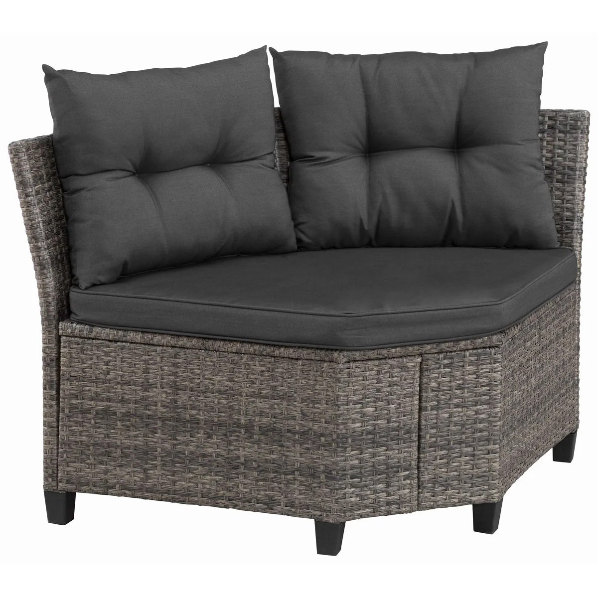 KONIFERA Keros Premium Gartenlounge-Set, 20-tlg, Ecklounge, 2 Hocker, Sessel, Tisch 5