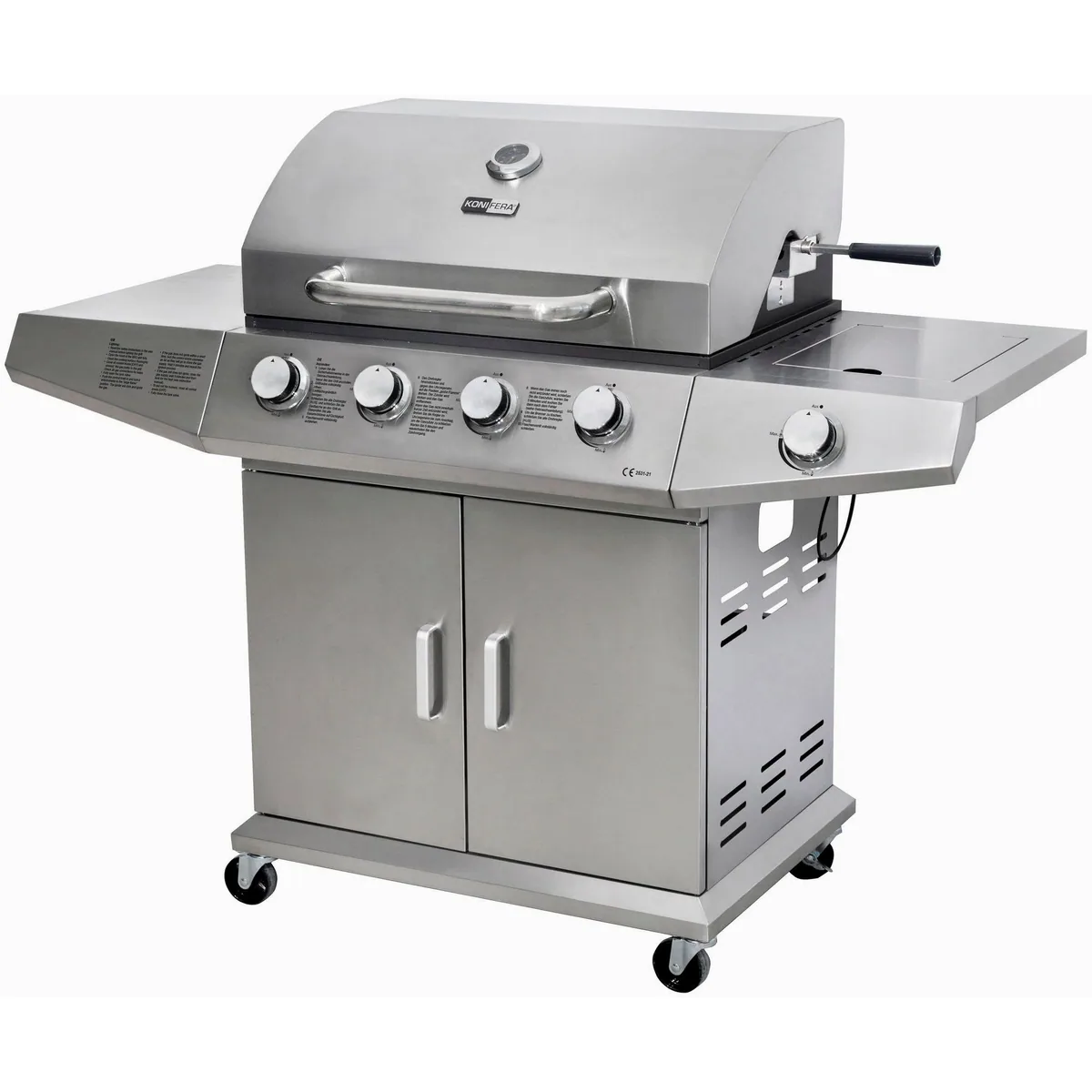 KONIFERA Gasgrill RICHMOND, 4 Brenner, elektrischer Drehspieß, inkl. Schutzhülle 3