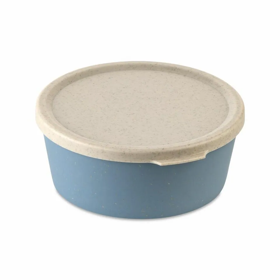 Koziol Connect Bowl Nature Flower Blue, 400 ml, nachhaltiger Kunststoff