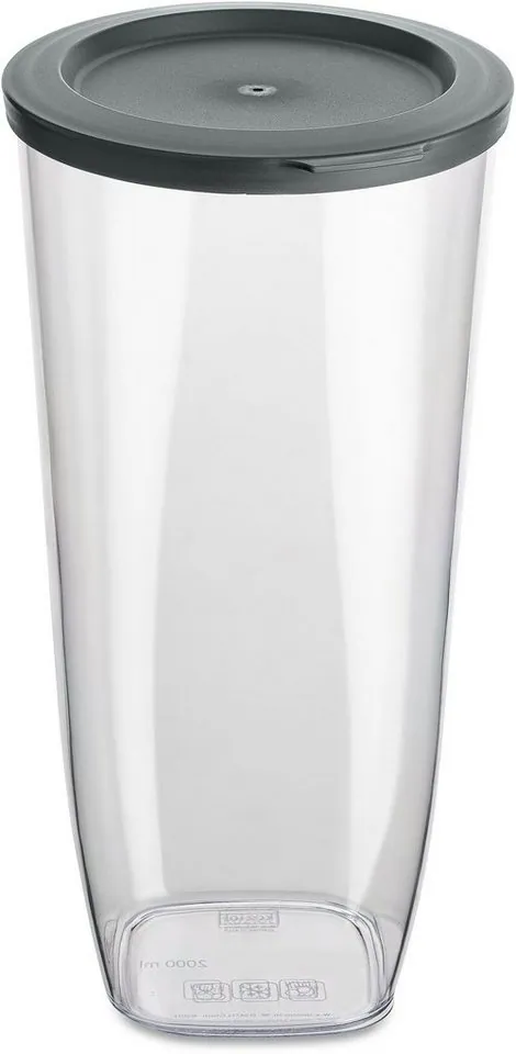Koziol CONNECT DRY STORAGE L Vorratsdose, 2 L, biozirkuläres Material, spülmaschinengeeignet
