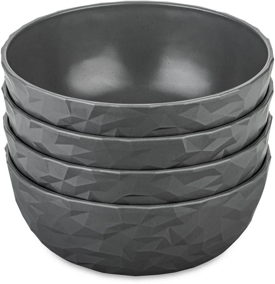 Koziol CLUB BOWL Schale, 4-teiliges Set, spülmaschinengeeignet, melaminfrei, CO²-neutral