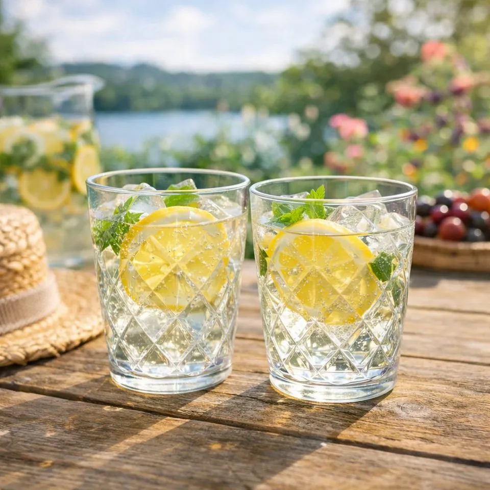 Koziol Crystal S Gläser-Set, 2 Stück, 250 ml, leicht und bruchsicher