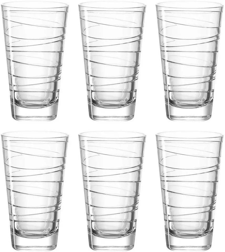 Leonardo Vario Longdrinkglas, 6-teilig, 280 ml, elegantes Design