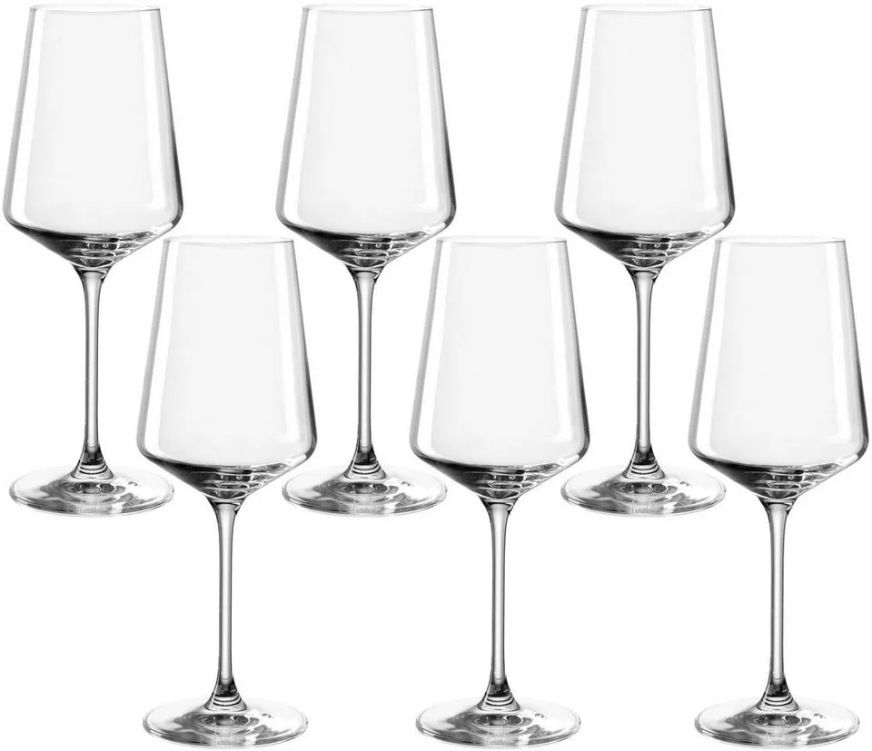 Leonardo Puccini Weißweinglas, 6-teilig, edles Glasdesign, perfekt für Festlichkeiten