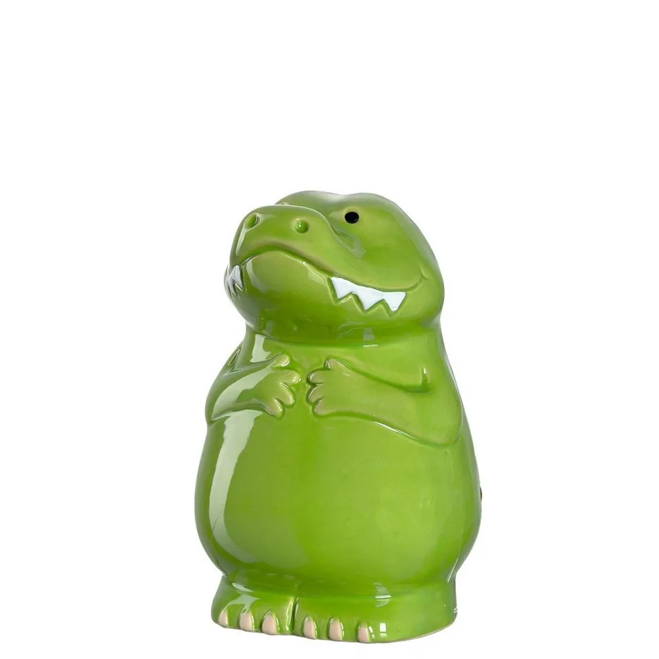 Leonardo Krokodil Spardose, 12,8 cm, grün — ideales Geschenk für Kinder