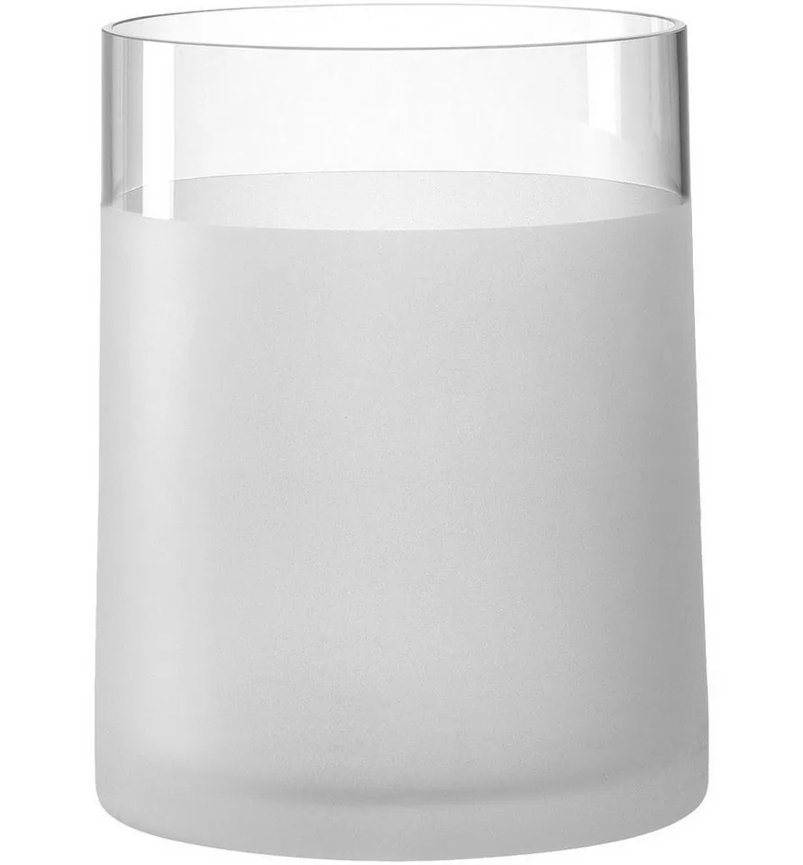 Leonardo Novara Tischvase, handgefertigte Glasvase, 19 cm hoch, elegant und modern