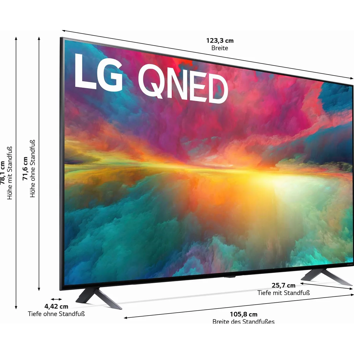 LG 55QNED756RA QNED-Fernseher, beeindruckende Farbbrillanz, AI-Prozessor, HDR10 2