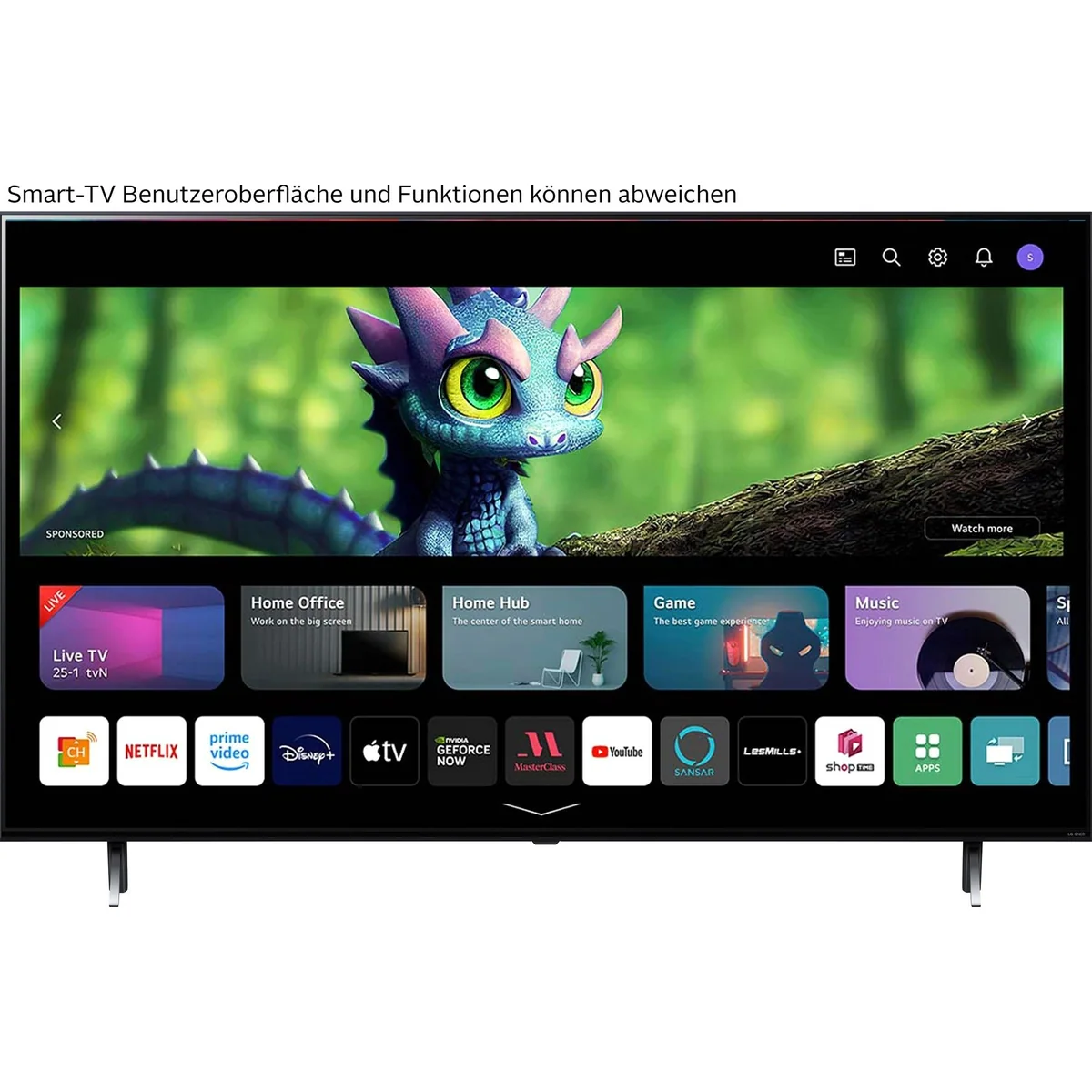 LG 55QNED756RA QNED-Fernseher, beeindruckende Farbbrillanz, AI-Prozessor, HDR10 3