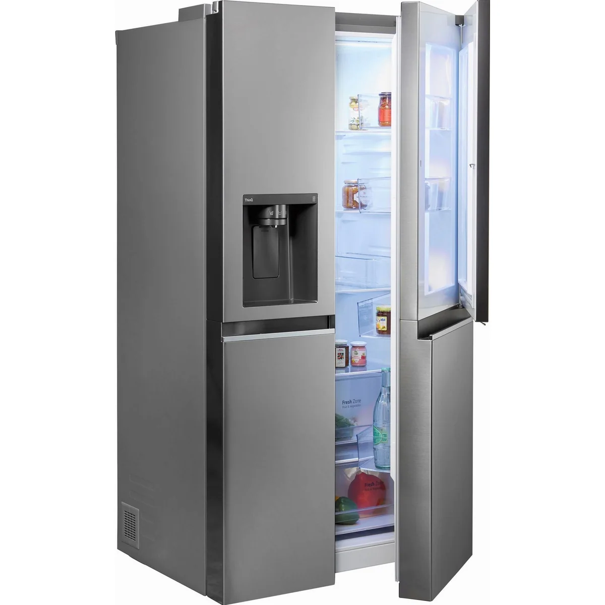 LG GSJV51PZTE Side-by-Side Kühlschrank, 416 l Kühlvolumen, Total NoFrost, Door-in-Door 3