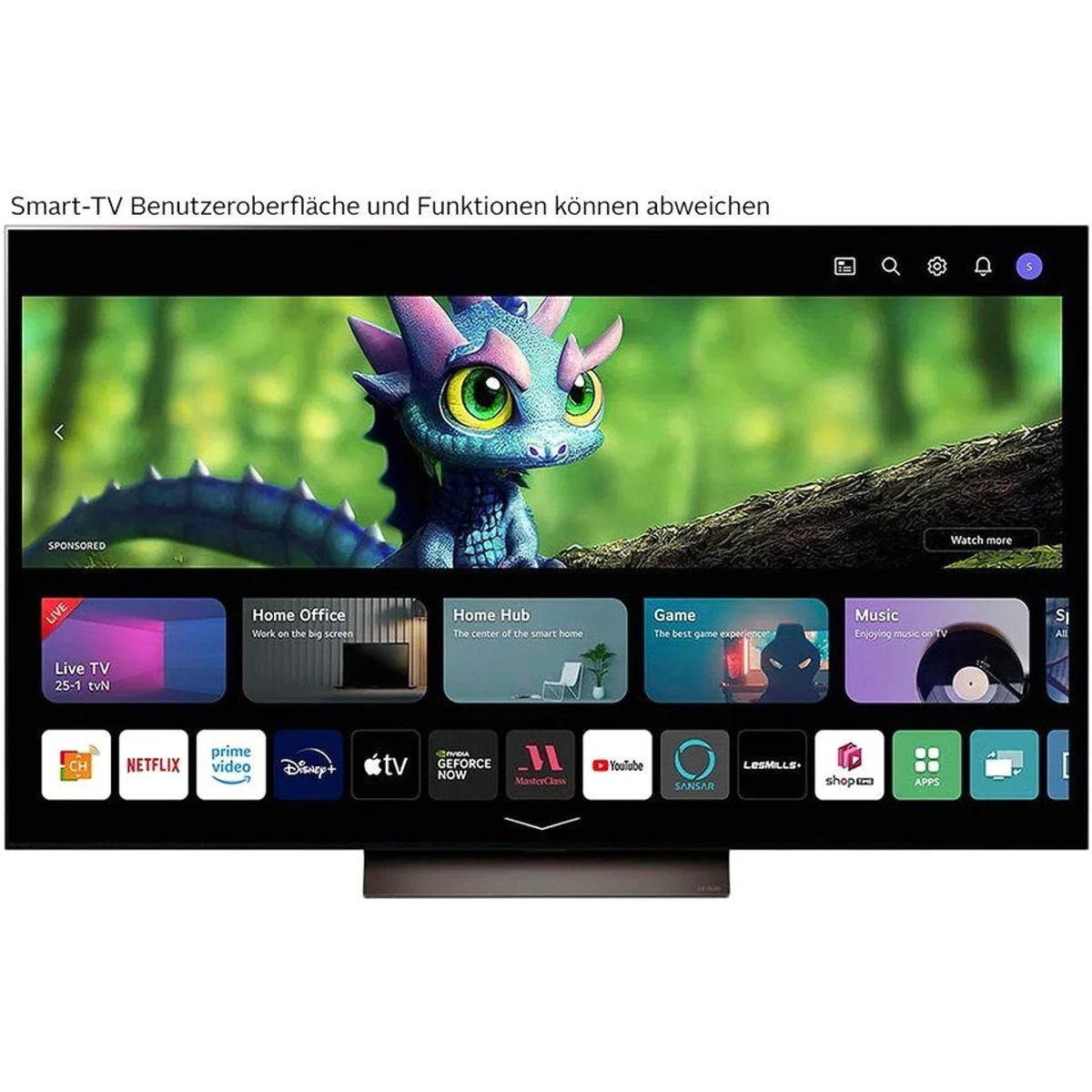 LG OLED55C47LA OLED-Fernseher, 55 Zoll 4K Ultra HD, Dolby Atmos Sound 2