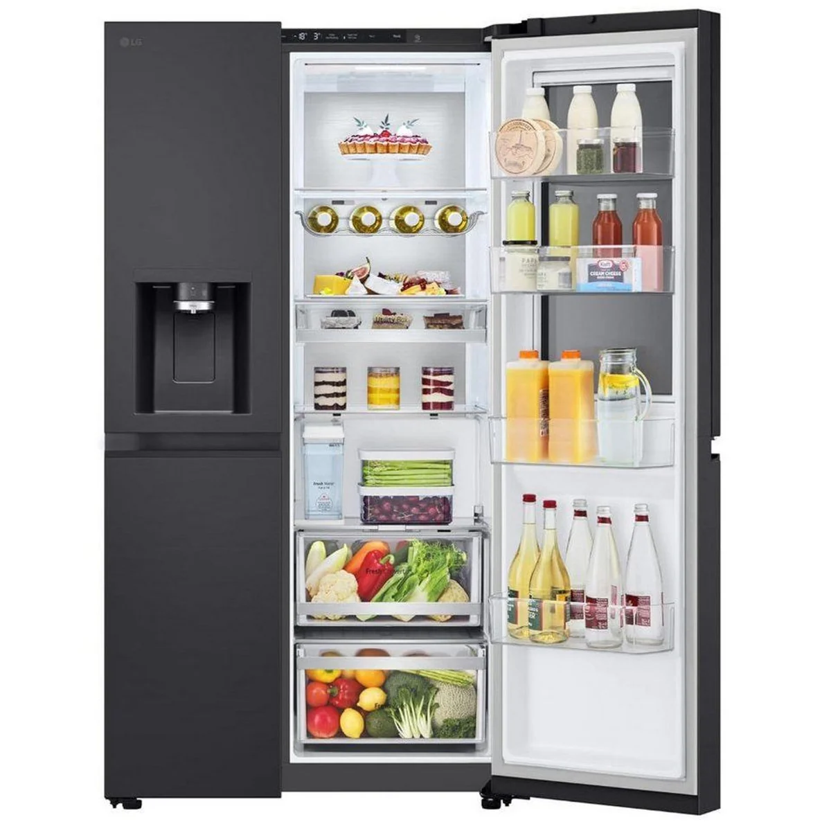 LG GSXE91EVAD Side-by-Side Kühlschrank, 179 cm hoch, InstaView-Funktion 3